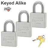 マスター/ American南京錠 – ( 3 )高セキュリティロックソリッドステンレススチールa6460nka-3バンプ