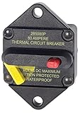 Blue Sea Systems 285-Series Panel Mount 80A Circuit Breaker [並行輸入品]