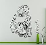 デカールの壁wall-e Disney漫画ロボットビニールステッカーホームデコレーションアイデアインテリア取り外し可能子供部屋壁アート9 ( WLE )