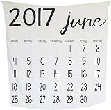 モダンバーラップ Modern Burlap おくるみ 1枚 オーガニック コットン モスリン スワドル ブランケット カレンダー  JUNE 2017