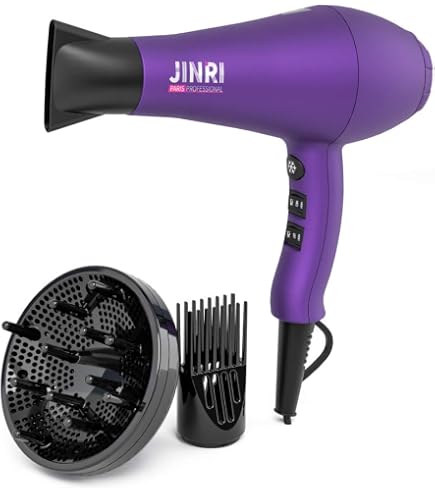 Amazon | ヘアドライヤー - JINRI 2000W ディフューザー ブロー