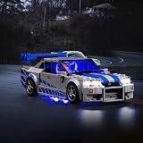 Hilighting アップグレードLEDライトキット レゴスピードチャンピオンズ2 ファスト2 ワイルド日産スカイラインGT-R (R34) レースカー トイモデル 組み立てキット レゴ76917(モデルは含まれていません)