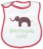 Raindrops Ginormously Cute Appliqued Bib, Strawberry/Hot Pink by Raindrops [並行輸入品]