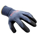 Flameer 作業手袋　ニトリルゴム　耐油性　滑り止め　耐摩耗性　グローブ　24cm　グレー　多用途　