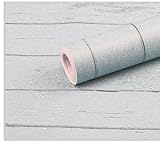 壁紙 シール 貼り付け はがせる DIY 模様替え に 45cm×10m 選べる レンガ 木目 防水 北欧 (ブルー 木目)