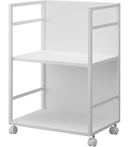 Amazon.co.jp: 目隠しワゴン ホワイト 約W42×D32×H60cm タワー