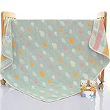 タオルケット 子供用/ベビー用 6重ガーゼケット 柔らかい肌触り　綿100%　お昼寝ケット ブランケット110×110CM 多彩