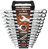 GearWrench 85199 13 Piece SAE XL Ratcheting Combination Wrench Set [並行輸入品]