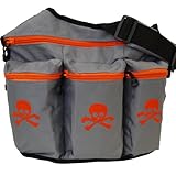 Diaper Dude Grey Skull and Cross Bone Bag