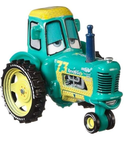 Disney Cars View Zeen Racing Tractor, Miniature, Collectible