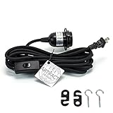 Artifact Design Black Fabric Cord Set With Toggle Switch 15 Feet Hanging Pendant Light Fixtures , Us