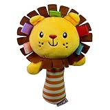 toymytoy Baby RattleおもちゃソフトHandbell Rattles with BBベルDevelopmentalトイfor Infant (ライオン)