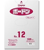 Amazon | シモジマ (スワン) OPP袋 ボードン #20 No.11 穴なし 透明
