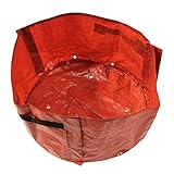 amzmonnsuta 赤い植栽バッグ　バルコニーの野菜植え袋 　ガーデンバッグ　ハンドル付き