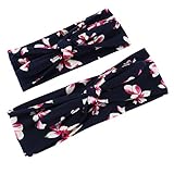 Domybest　親子　ヘアバンド ベビー　ママ　2点セット　カチューシャ 髪飾り ヘアアクセサリー　リボン ウサギ　花柄　和風　女の子 新生児 赤ちゃん 出産祝い 内祝い お宮参り 誕生日 100日