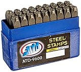 Advanced Tool Design Model ATD-9600 27 Piece 3/16" Steel Letter Stamp Set [並行輸入品]