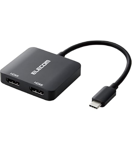 ELECOM USB Type-C to HDMI 映像変換アダプタ×２台セット 楽天市場】エレコム Type-C 映像変換アダプタ USB Type-C - HDMI