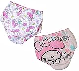 マイメロディ カラーショーツ 2枚組 ベビーサイズ バックプリント 総柄 (80cm)