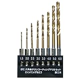 PROMOTE 8PC 6角軸チタンコーティング ドリルセット RT-08