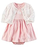 カーターズ Carter's 正規品,カーターズ Carter's 正規品,ワンピース セット 半袖 ピンク うさぎ ワンピース型 ロンパース＆長袖カーディガン2点セット 6M(65-70cm)