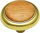 Hickoryハードウェアp706-oak 1 – 1 / 4インチ木目ノブ、オーク