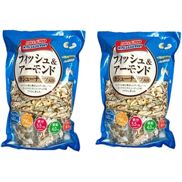 Amazon.co.jp: フィッシュ＆アーモンド カシューナッツ入り 420g