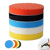 EEEKit 5個入り 180mm 研磨パッドキット スポンジパッド 洗車・ワックスがけ・研磨パッド・バフスポンジ・垢取り・傷磨き 5カラー選択可能