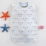 Sawors 6重ガーゼ ベビー スリーパー キッズ パジャマ 寝袋 オーガニック 通気 子供服 ベビー服 寝袋 100%コットン 綿 子供 赤ちゃん ボタン開閉式 四節用 夏はさらさら 冬はあったか