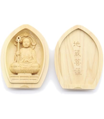 Amazon｜栗田こだわり仏像 【守り本尊】 十一面観音 (蓮華形香合仏