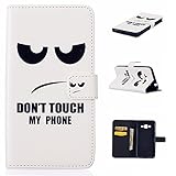 OMATENTI Galaxy Grand Prime 用 PUレザー手帳型ケース [無期限生涯補償付き] Samsung Galaxy Grand Prime G530 財布型 スタンド機能 マグネ