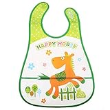 Domybest可愛いベビー食事用エプロン　3色 タッセル　よだれかけ　赤ちゃん 幼児　お食事練習 お絵描き　保育園用などに最適 (A)