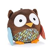 KINGMAS(R) ぬいぐるみソフトトイ かわいい動物のボール型Bell Rattle ギフト ベビーキッズ フクロウ