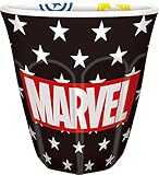 ティーズ コップ Wプリントメラミンカップ マーベル ロゴ/ブラック 250ml MV-5525199LB