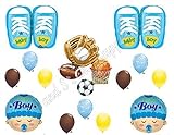 It 's A BoyベビーシャワースポーツテーマBalloons Decoration Supplies靴Football