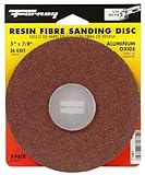 Forney 71661 Sanding Discs Aluminum Oxide with 7/8-Inch Arbor 5-Inch 36-Grit 3-Pack [並行輸入品]