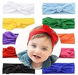 KINGZUO　 可愛いベビーヘアバンド8色セット　ターバン　ヘッドバンド ヘアアクセサリー シンプル　無地　カチューシャ　 レディース　 お風呂 洗顔 帽子 蝶結び　ガールズ　キッズ　女の子　髪飾り