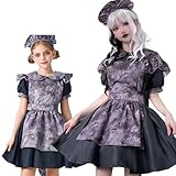 [monoii] ハロウィン コスプレ メイド服 メイド 仮装 ゾンビ 衣装 ウェイトレス コスチューム 大人 子供