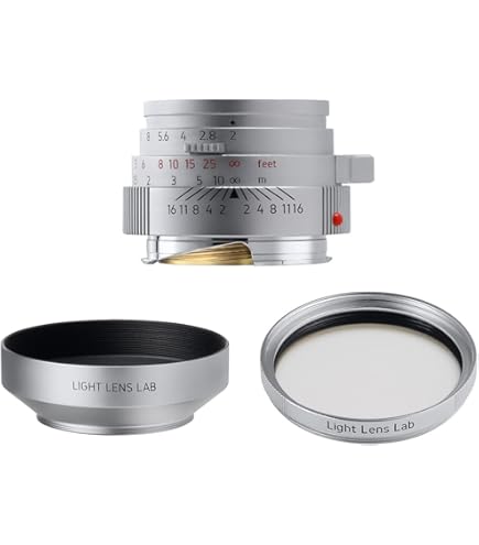 Amazon.co.jp: LIGHT LENS LAB M 35mm f/2 シルバー（フード付属