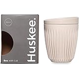 HuskeeCup - Reuseable Coffee Cup + Lid (8oz, Natural)