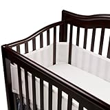 BreathableBaby Mesh Crib Liner-Fits All Cribs, Set of 2 - White by BreathableBaby