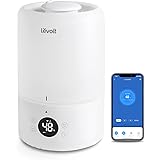 Levoit (レボイト) 加湿器 小型 卓上 3L 17畳まで対応 自動モード 湿度表示 スマート Wifi Alexaコントロール アロマ エッセンシャルオイル ディフューザー トップフィル クールミスト お手入れ簡単 寝室 Dual 200S 