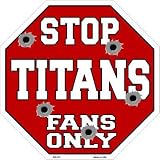 スマートブロンドTitansファンのみメタルノベルティOctagon Stop Sign bs-210