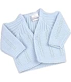 BabyPrem PreemieベビーカーディガンジャケットBoy Girlボタンソフトニット3 – 8lb カラー: ブルー