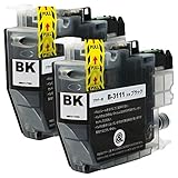 LC3111 PGBK (顔料ブラック)【2本セット】 最新 互換 インクカートリッジ 《ICチップ搭載・残量表示対応》 3111 LC3111 3111PGBK LC3111-PGBK 純正と併用可能 brother ブラザー (対応機種: DCP-J572N / DCP-J582N / DCP-J577N / DCP-J972N / DCP-J973N / DCP-J978N-B / DCP-J978N-W / DCP-J982N-B / DCP-J982N-W / MFC-J738DN / MFC-J738DWN / MFC-J893N / MFC-J898N /MFC-J903N / MFC-J998DN / MFC-J998DWN / DCP-J981N )【STAR JET製】