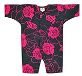 祭すみたや ロンパース 薔薇 赤 35-007