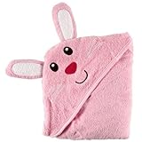 Luvable Friends Animal Face Hooded Woven Terry Baby Towel, Bunny by Luvable Friends [並行輸入品]