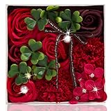 父の日 ソープフラワー 創意方形ギフトボックス 誕生日 母の日 記念日 先生の日 バレンタインデー 昇進 転居など最適としてのプレゼント