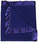 Dee Givens & Co-Raindrops 1806 Boy Dark Royal Fleece Receiving Blanket - Dark Royal - 28 in. x 36 in
