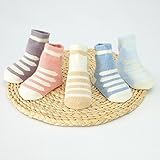 ベビー 靴下 女の子 男の子 新生児 ソックス 5足セット 夏 ボーダー柄 天然 コットン ソックス かわいい 赤ちゃん 用 スニーカー 出産祝い 靴下セット 冷房対策 母の日 新生児 退院 ギフト 