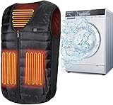 暖房スーツ暖房ベスト電気暖房ベストBluetoothコントロール8つの内蔵オスとメスの加熱パッド、3レベルの温度制御（APP機能なし。パワー